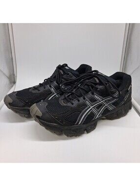 ASICS Gel Trabuco GTX Mens 10 Black Gore-Tex Waterproof Trail Running Shoes